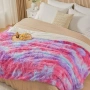 Пухкаво одеяло 150x200см Rainbow Pink Purple, снимка 1