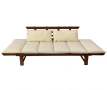 Диван Muhler Meranti с матрак и възглавница BEIGE, снимка 2