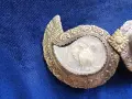 Възрожденски сребърни пафти със седеф. , снимка 2
