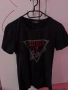 Черна тениска с камъни guess, снимка 2