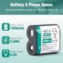 Нови CRP2 223A DL223A литиеви батерии 6V 1650mAh комплект 5 броя за камери сензори аларми, снимка 3