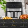 Многофункционален фритюрник с горещ въздух HOMCOM, вместимост 8 л, снимка 7