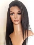 Черна перука от микс естествен косъм и примеси 70 см с Lace 4×4, снимка 8