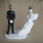 Пластмасова фигурка младоженци, снимка 2