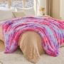 Пухкаво одеяло 150x200см Rainbow Pink Purple, снимка 7