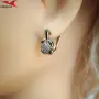 Обеци с платинено покритие 211246, снимка 4