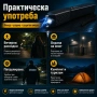 Мощен акумулаторен електрошк с фенер кучегон със звукова аларма палка за самозащита кучета охрана, снимка 6