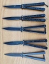 Сгъваем нож пеперуда /Butterfly Knife/-3 модела  , снимка 5