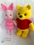 Мечо Пух - ръчно плетена играчка , снимка 2