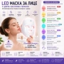LED Маска за Лице с 7 Цвята Фототерапия, 90 LED Диода, USB Зареждане и Безжичен Дизайн, снимка 4