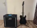 Пълен китарен комплект: Squier Telecaster + Кубе Peavey 50W + Подаръци , снимка 1