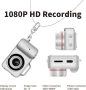 Нова 1080P мини дигитална камера с 0.96 дисплей и 130° обектив, ключодържател, снимка 6