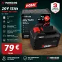 Батерия Li-Ion Parkside 20V 12Ah Smart - нова 3 години гаранция, снимка 1