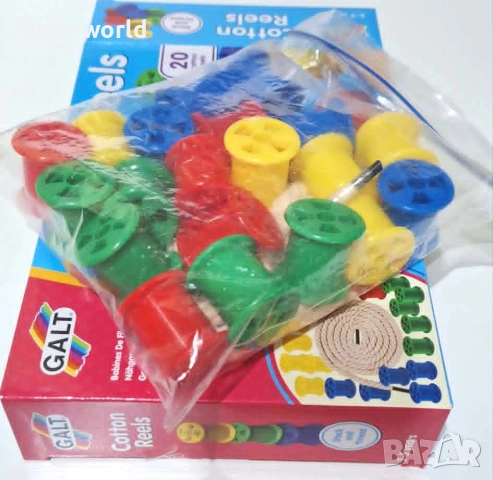 Игра за нанизване Galt, Cotton Reels , снимка 2 - Образователни игри - 54802935