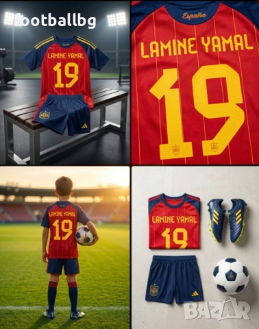 YAMAL 19 ❤️⚽️ детско юношески футболни екипи 🇪🇸 SPAIN 🇪🇸 НОВО 2026-27 година , снимка 11 - Футбол - 28093417