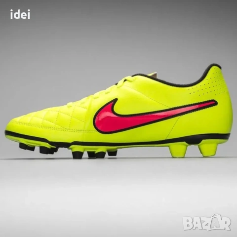 Nike Tiempo Rio II FG Volt/Hyper Punch/Black бутонки футболни обувки