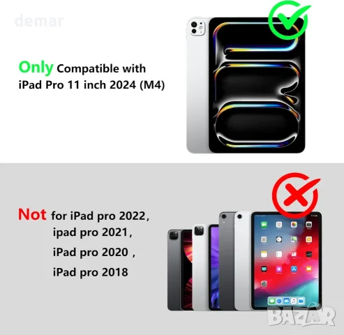 ShellBox Case Водоустойчив, удароустойчив и устойчив на падане калъф за iPad Pro 11 инча 2024, снимка 3 - Таблети - 55524311