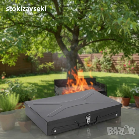 Градинска сгъваема скара за къмпинг и пикник, снимка 2 - Скари - 54046290