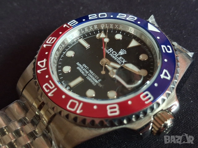 Rolex GMT Master ll Pepsi, снимка 3 - Луксозни - 54932843