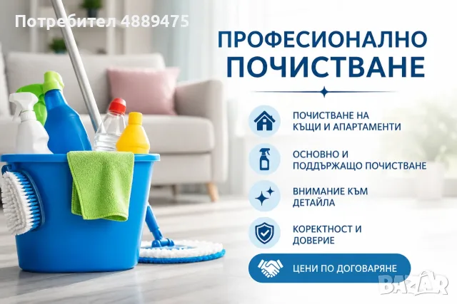 Професионално почистване по домовете 