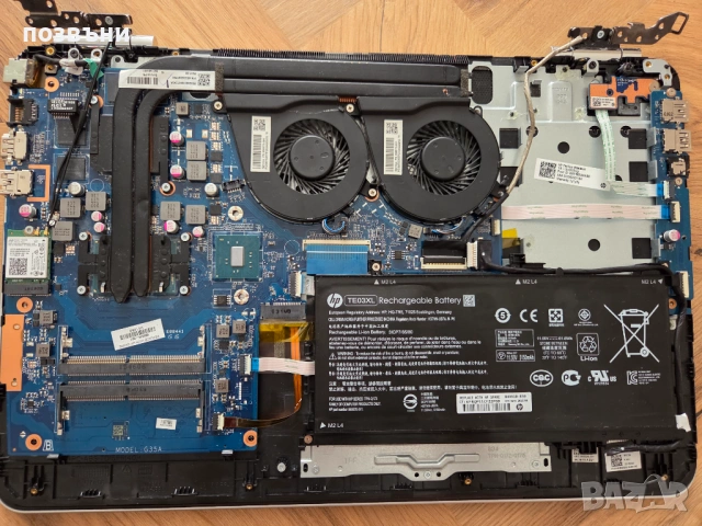 лаптоп HP Pavilion 15 bc003ng 15-bc003ng Core i5-6300HQ Nvidia GeForce GTX950M работещ на части, снимка 10 - Части за лаптопи - 54672624