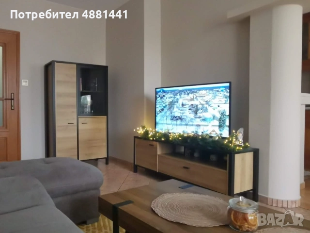 Комплект мебели High Rock (AIKO) – ТВ шкаф + комод + витрина + ПОДАРЪК холна маса | 400 €, снимка 2 - Секции и витрини - 55233548