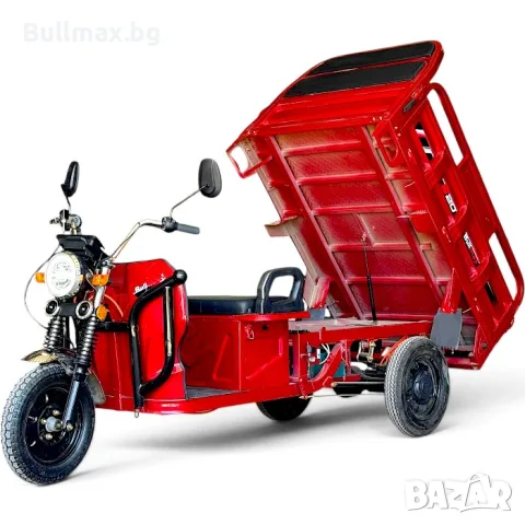 Двуместна товарна карго селскостопанска електрическа триколка 4000W, 600кг товароносимост, 80кг, снимка 2 - Мотоциклети и мототехника - 55550580