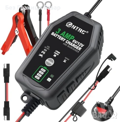Ново Автоматично зарядно за акумулатор 6V 12V 3A HTRC кола мотор LiFePO4