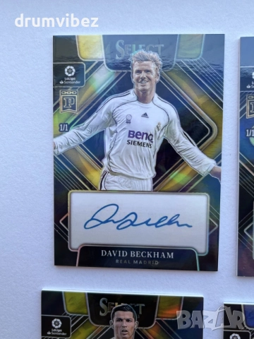 6 Panini Select Prizm La Liga Soccer Signatures Cards, снимка 2 - Колекции - 55577217