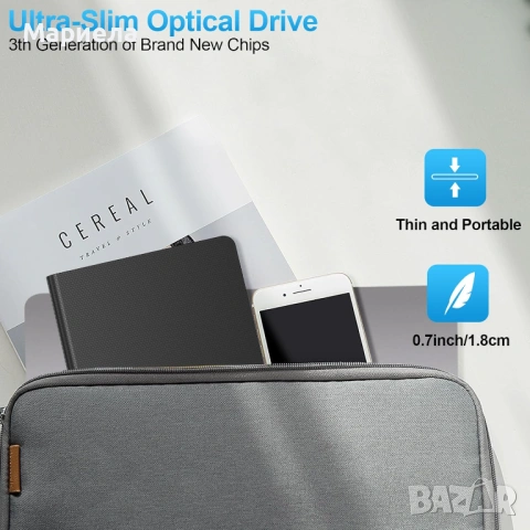 Външна DVD Записвачка / DVD устройство, USB 3.0 CD/DVD, снимка 7 - Друга електроника - 54250807