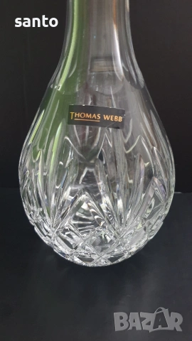 Луксозна Кристална Гарафа / Декантер Thomas Webb (Англия), снимка 2 - Други ценни предмети - 54704775