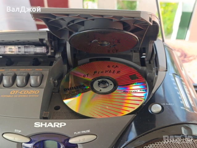 Sharp QT-CD210, снимка 5 - Радиокасетофони, транзистори - 54600449