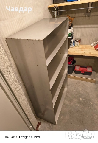 продавам шкаф, рафтове- инокс, неръждавейка 120/60/30 см, снимка 2 - Шкафове и рафтове - 54480832