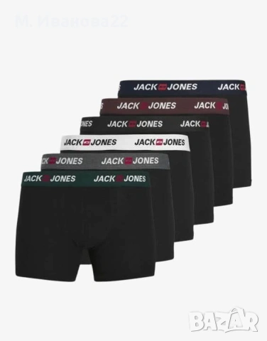 
Мъжки боксерки Jack&Jones Jaccorp Logo Boxer Briefs 6 pack 