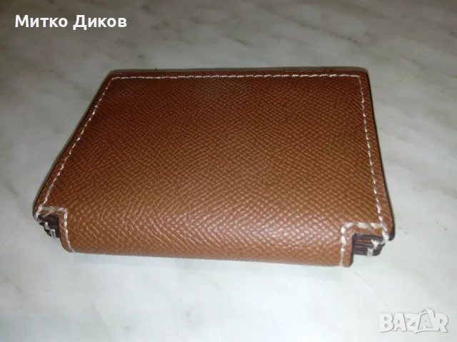 Манго калъвче за стотинки марково кожено ново и за карти, снимка 2 - Портфейли, портмонета - 55603864