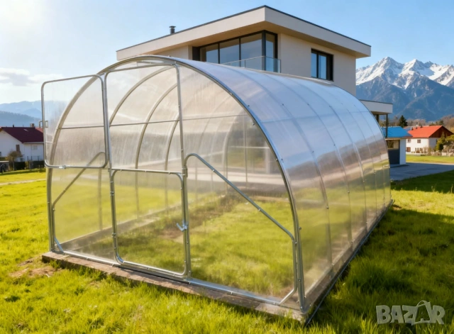 Оранжерия с поликарбонат-монтаж за един ден
