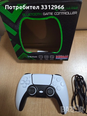 Чисто нов безжичен контролер Battletron Bluetooth, съвместим с Nintendo Switch и PlayStation 4, снимка 3 - Аксесоари - 55002345