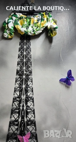 Комплект сатен с топ, снимка 2 - Комплекти - 54211837