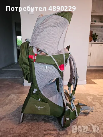 Туристическа раница-кенгуру Osprey Poco AG Premium – Ivy Green, снимка 4 - Кенгура и ранички - 55354619