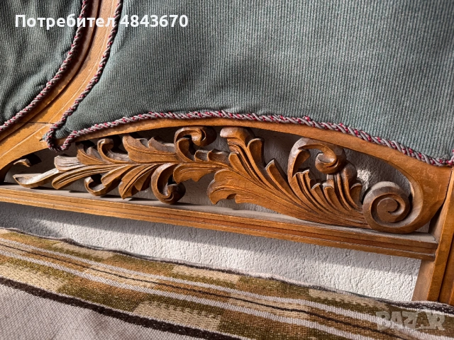 Ръчно изработена, старинна холова гарнитура, ~1900г,, снимка 10 - Антикварни и старинни предмети - 54734295