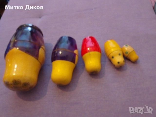 Матрьошка СССР 15 см пет части, снимка 2 - Декорация за дома - 54961924