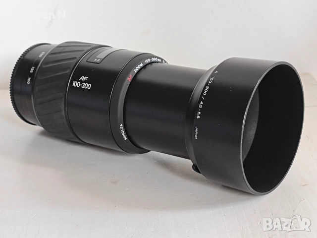 Обектив Minolta AF 100-300mm f/4.5-5.6 за Minolta A/Sony A байонет , снимка 5 - Обективи и филтри - 55204027