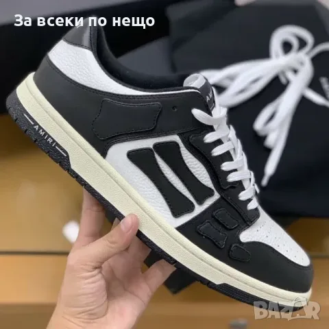Amiri Skel Top Low Sneakers "Black/White" Унисекс👟Дамски Маратонки👟Мъжки Маратонки Код ch11, снимка 4 - Маратонки - 55412533