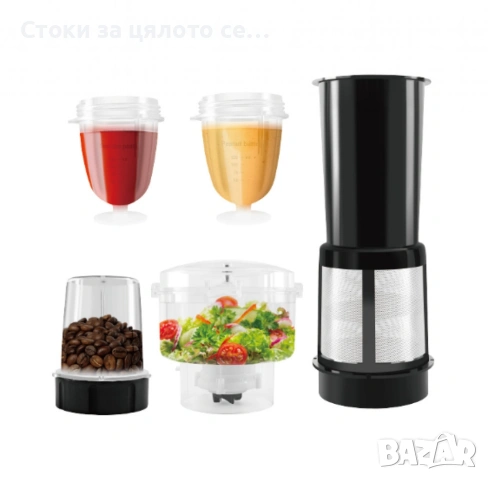 Професионален блендер LEXICAL 6в1 700W, 2л + аксесоари , снимка 2 - Блендери - 55129726