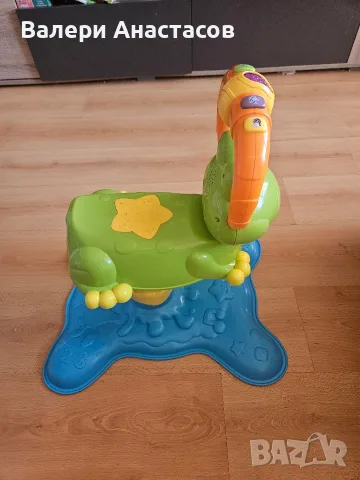 VTech Bounce & Laugh Frog – музикална жаба за скачане / активна бебешка играчка, снимка 4 - Детски люлки - 55504140