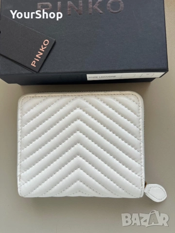 Чисто ново Портмоне Pinko бяло, черно, снимка 7 - Портфейли, портмонета - 54061357