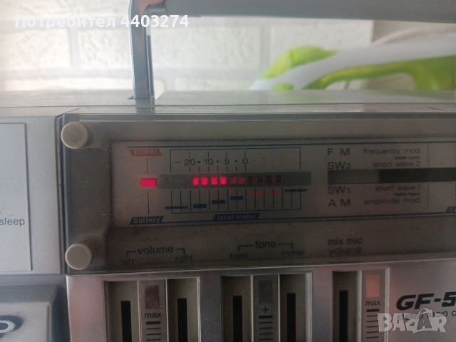 радио касетофон sharp GF-575, снимка 10 - Радиокасетофони, транзистори - 54910034