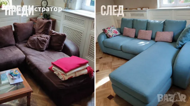 Тапицерски Услуги. Претапициране на Канапета, Ъглови Дивани, Столове и Врати. Безплатен Транспорт!, снимка 3 - Тапицерски услуги - 55476419
