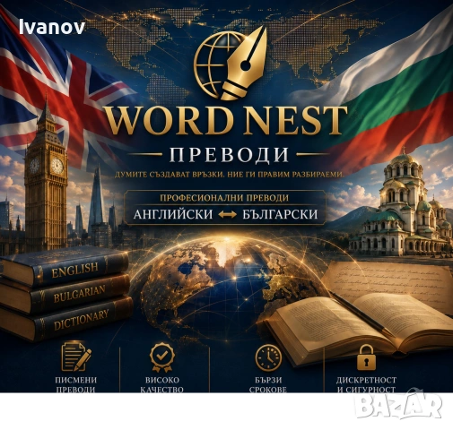 Превод, оформяне на текстове, презентации и др.