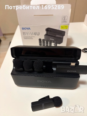 BOYA BY-V4U безжична микрофонна система с usb c